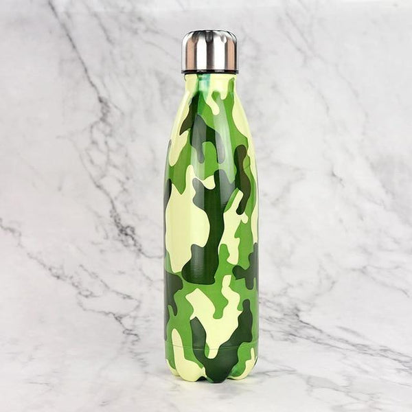 la-casa-del-bambu Militar verde claro Botella isotérmicas reutilizable - varios diseños