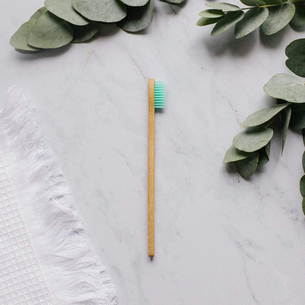 la-casa-del-bambu Azul claro Pack de 10 cepillos de dientes 8 colores disponibles