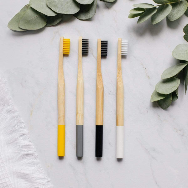 la-casa-del-bambu Mix colores 1 Pack de 4 cepillos de dientes de alta calidad - 11 colores disponibles