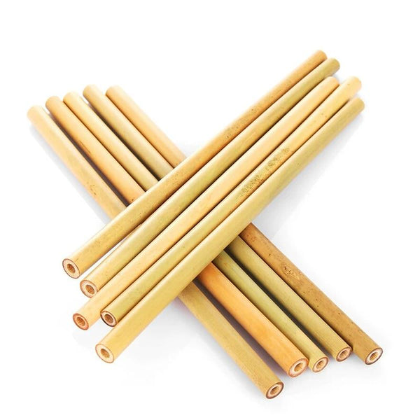 la-casa-del-bambu Pack de 5 pajitas reutilizables en bambú natural